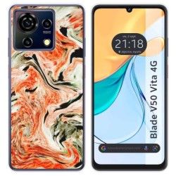 Funda Silicona para Zte Blade V50 Vita 4G diseño Mármol 12 Dibujos