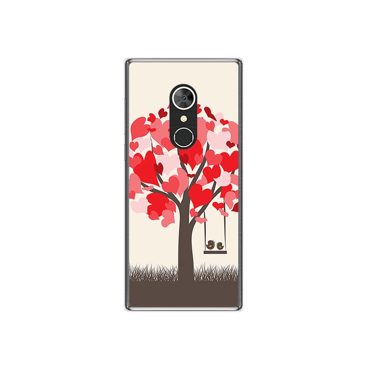 Funda Gel Tpu para Alcatel 5 Diseño Pajaritos Dibujos