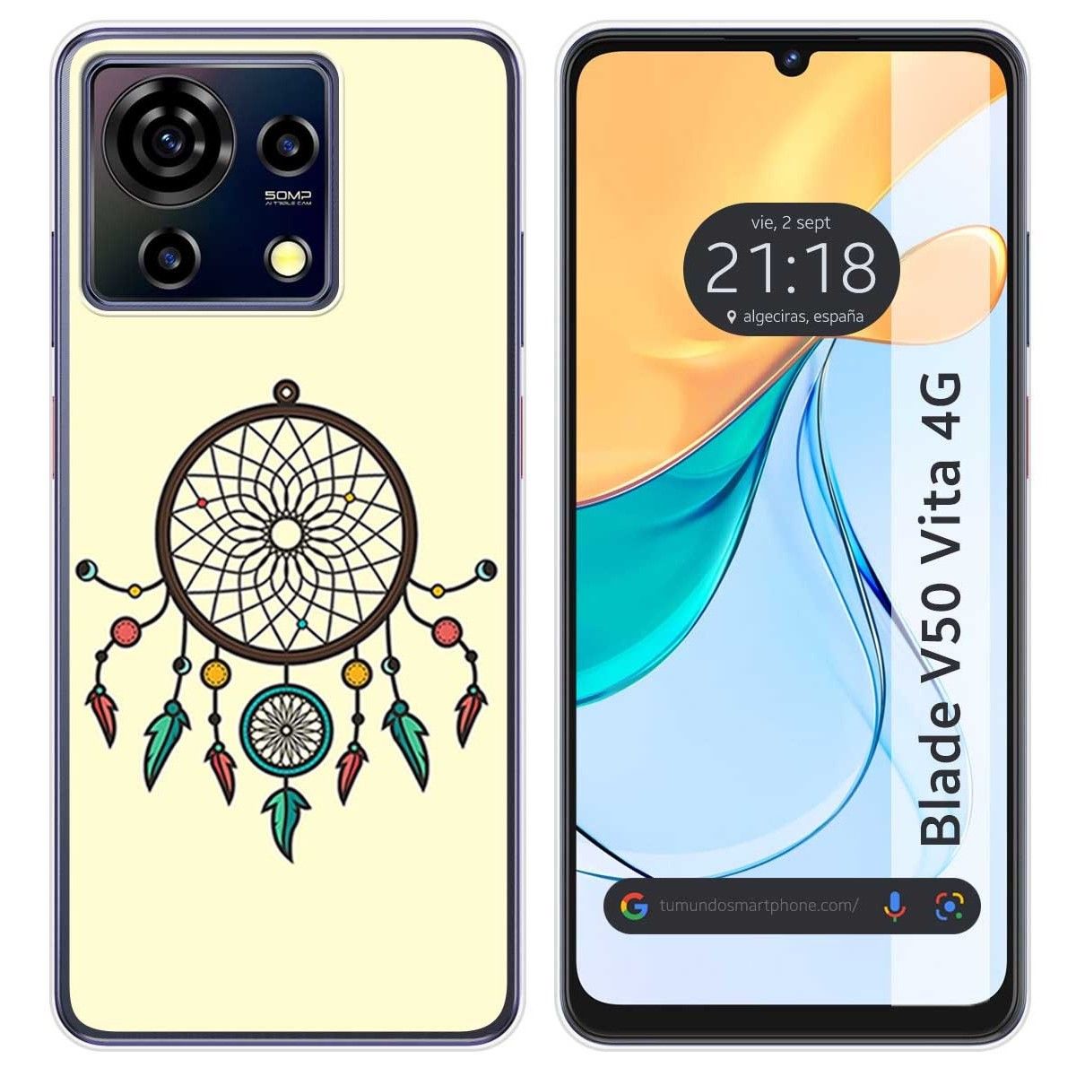 Funda Silicona para Zte Blade V50 Vita 4G diseño Atrapasueños Dibujos