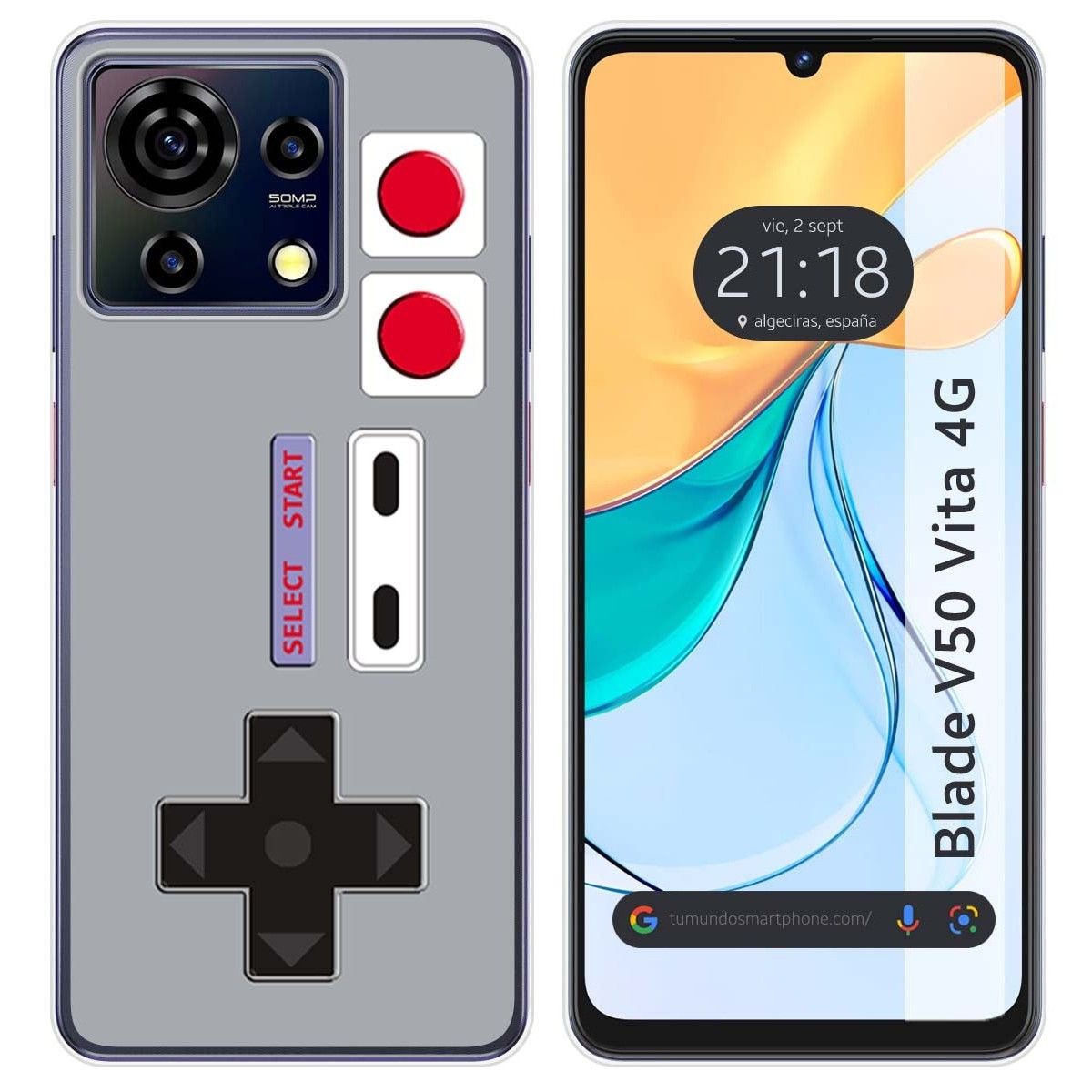 Funda Silicona para Zte Blade V50 Vita 4G diseño Consola Dibujos