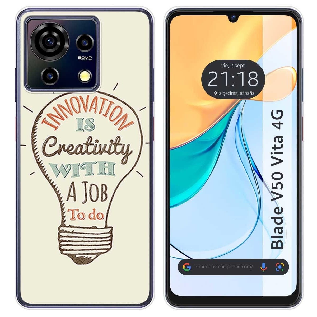 Funda Silicona para Zte Blade V50 Vita 4G diseño Creativity Dibujos