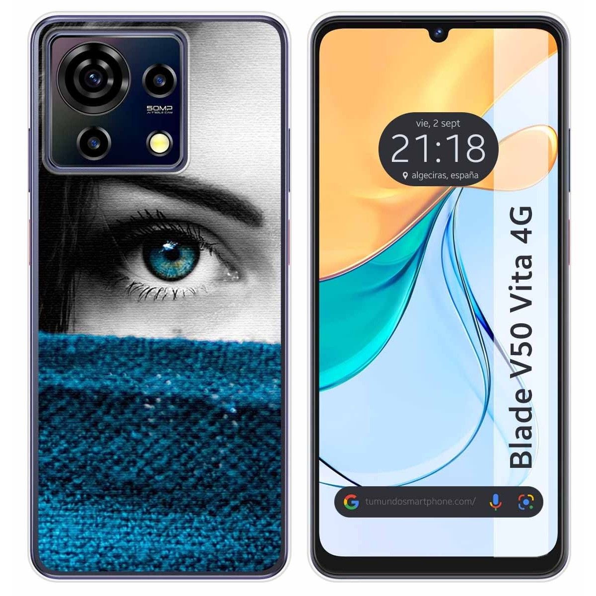 Funda Silicona para Zte Blade V50 Vita 4G diseño Ojo Dibujos