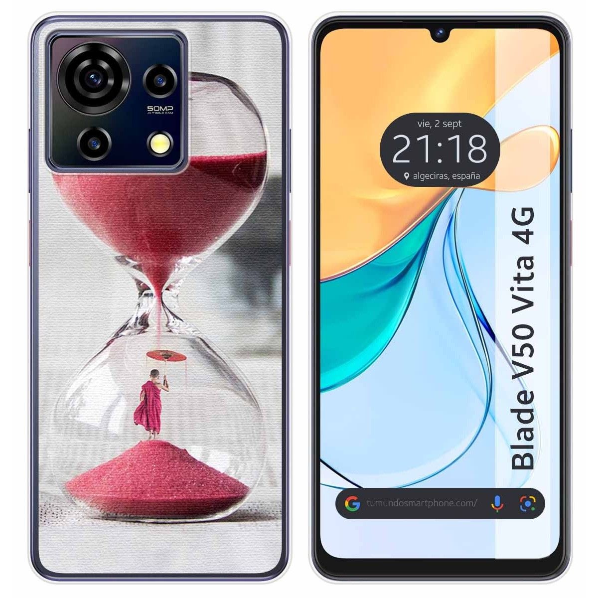 Funda Silicona para Zte Blade V50 Vita 4G diseño Reloj Dibujos