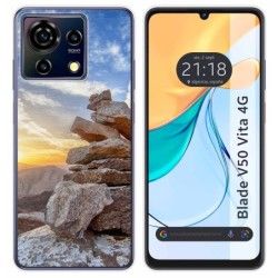 Funda Silicona para Zte Blade V50 Vita 4G diseño Sunset Dibujos