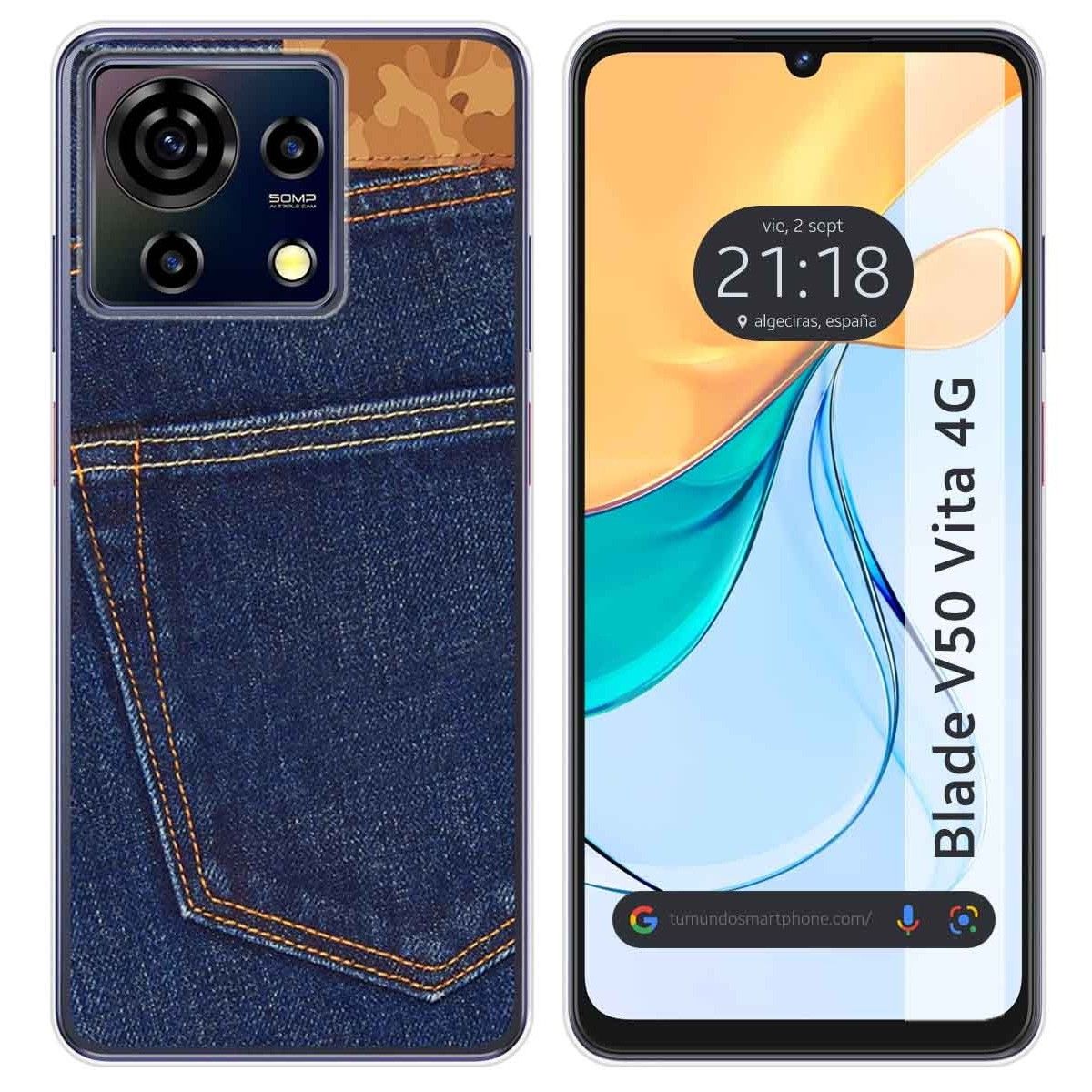 Funda Silicona para Zte Blade V50 Vita 4G diseño Vaquero Dibujos