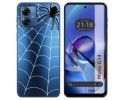 Funda Silicona Transparente para Motorola Moto G14 diseño Araña Dibujos