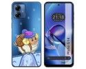 Funda Silicona Transparente para Motorola Moto G14 diseño Cabra Dibujos