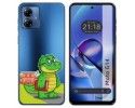 Funda Silicona Transparente para Motorola Moto G14 diseño Coco Dibujos