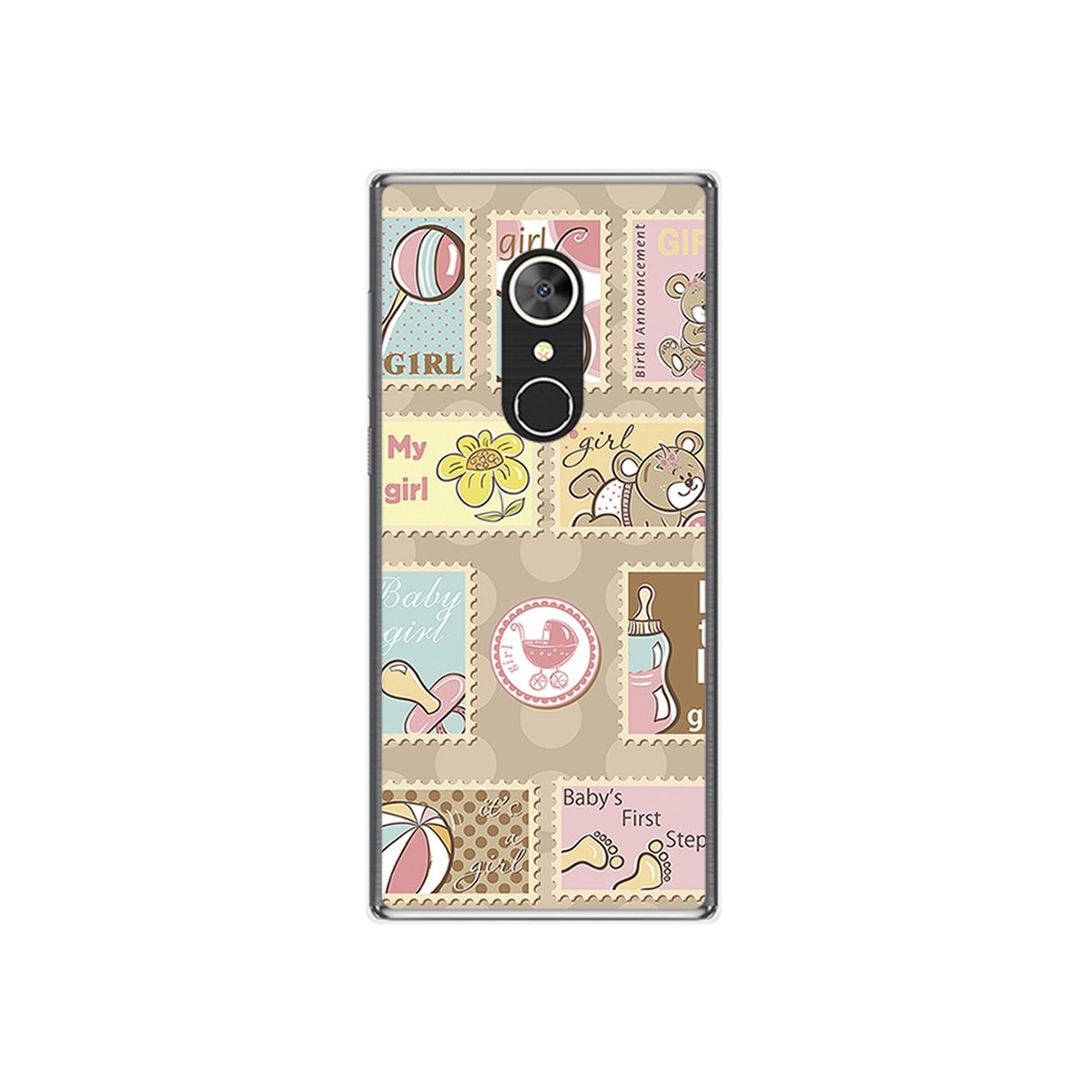 Funda Gel Tpu para Alcatel 5 Diseño Sellos Dibujos