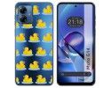 Funda Silicona Transparente para Motorola Moto G14 diseño Pato Dibujos