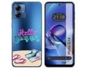 Funda Silicona Transparente para Motorola Moto G14 diseño Summer Dibujos