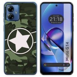 Funda Silicona para Motorola Moto G14 diseño Camuflaje 01 Dibujos