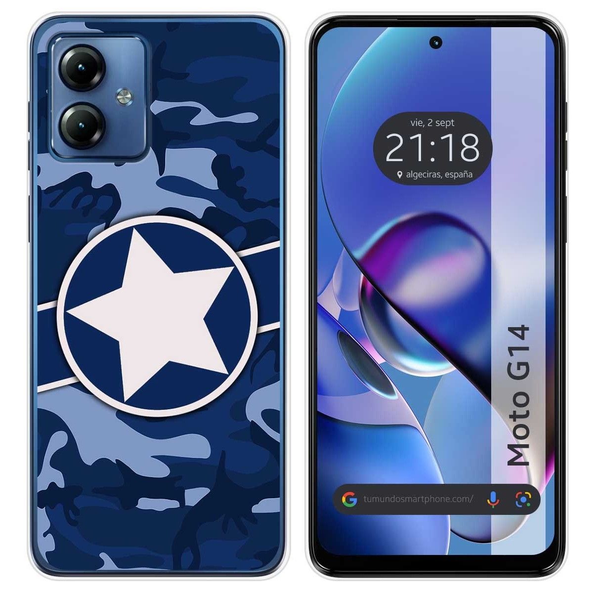 Funda Silicona para Motorola Moto G14 diseño Camuflaje 03 Dibujos