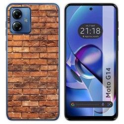 Funda Silicona para Motorola Moto G14 diseño Ladrillo 04 Dibujos
