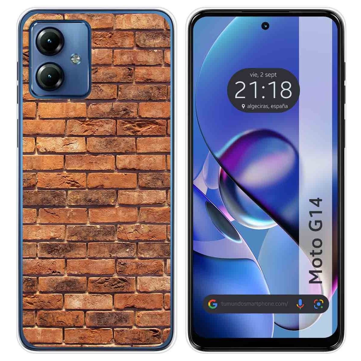 Funda Silicona para Motorola Moto G14 diseño Ladrillo 04 Dibujos