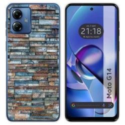 Funda Silicona para Motorola Moto G14 diseño Ladrillo 05 Dibujos
