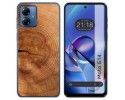 Funda Silicona para Motorola Moto G14 diseño Madera 04 Dibujos