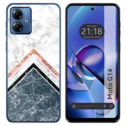 Funda Silicona para Motorola Moto G14 diseño Mármol 05 Dibujos