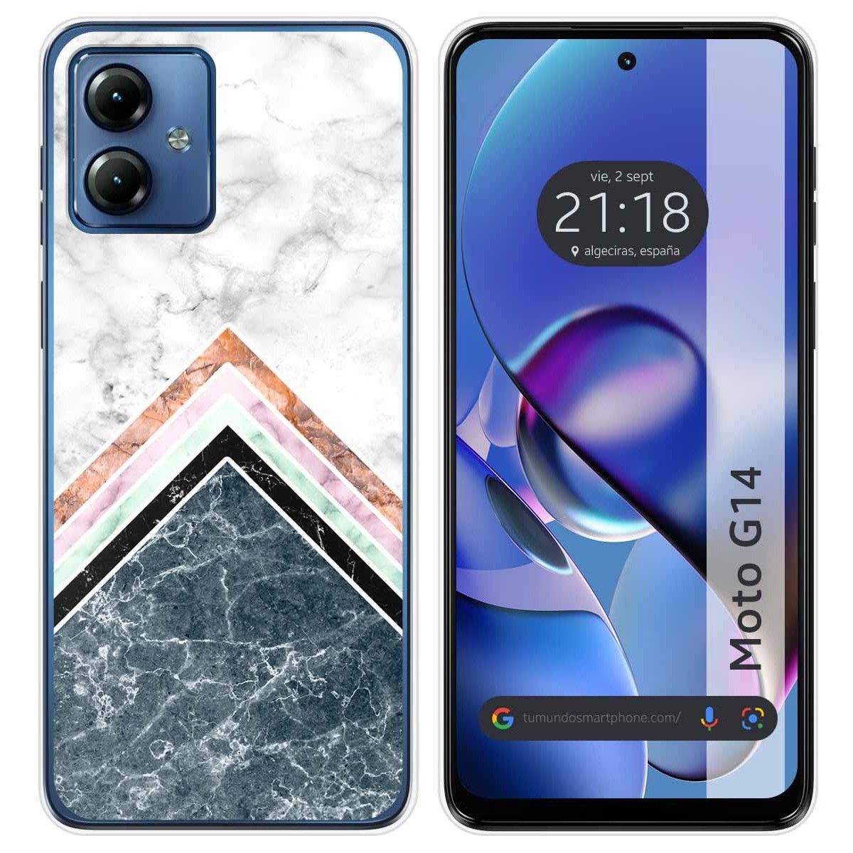 Funda Silicona para Motorola Moto G14 diseño Mármol 05 Dibujos