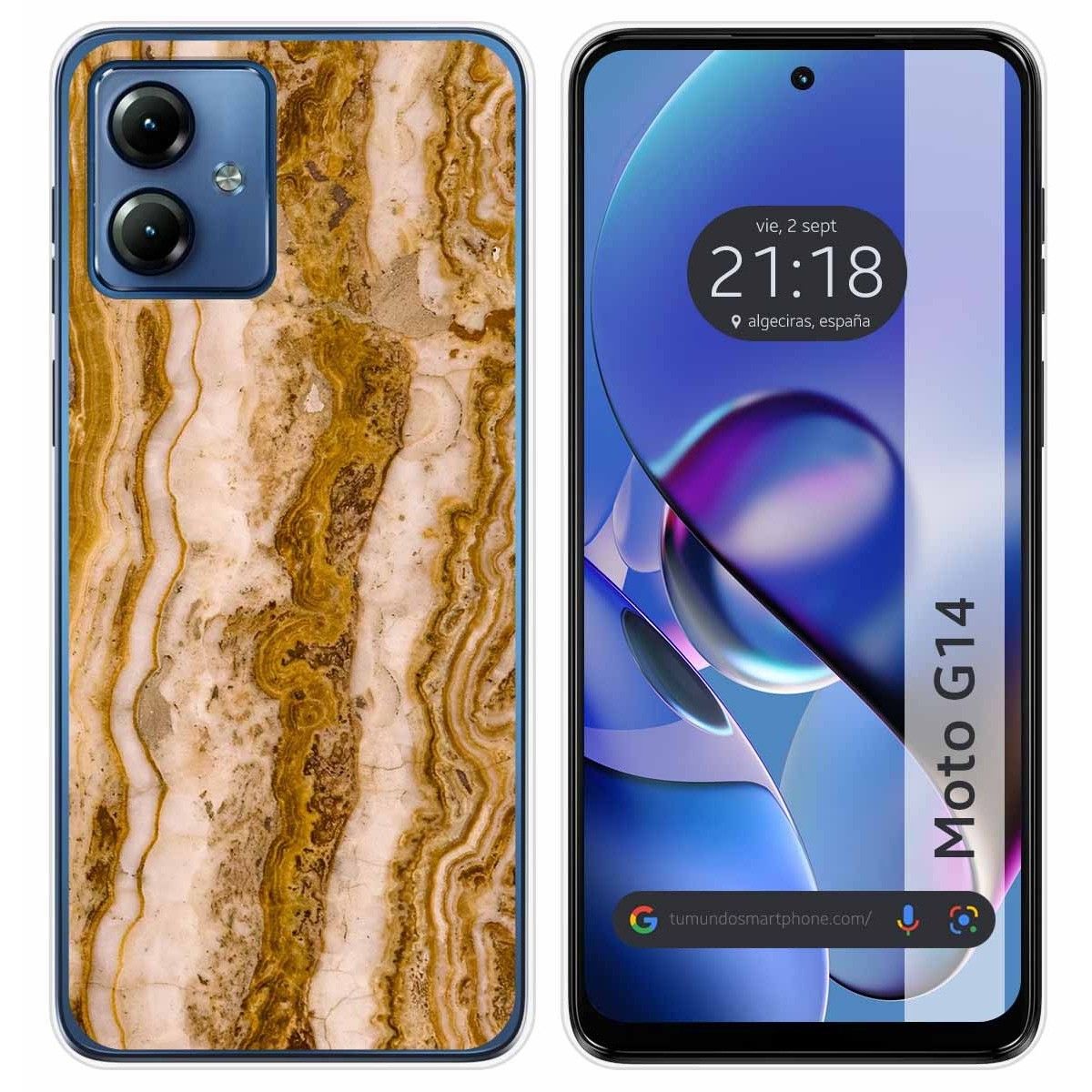 Funda Silicona para Motorola Moto G14 diseño Mármol 10 Dibujos