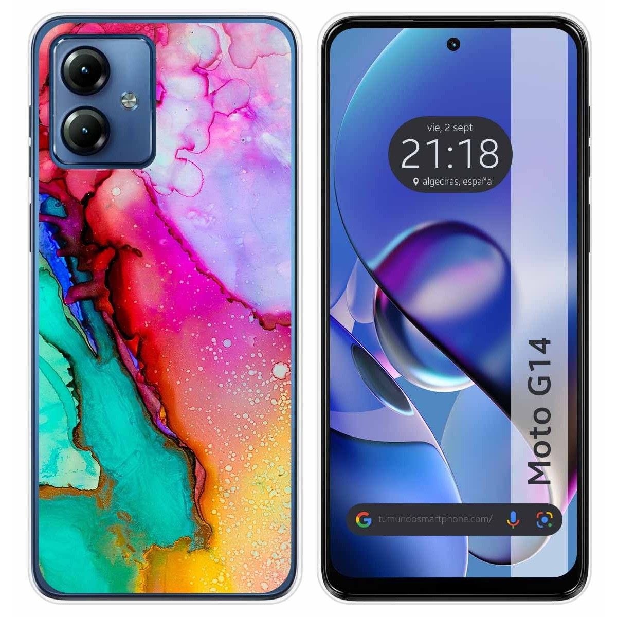 Funda Silicona para Motorola Moto G14 diseño Mármol 15 Dibujos