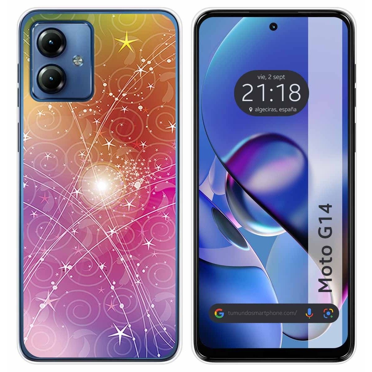 Funda Silicona para Motorola Moto G14 diseño Abstracto Dibujos
