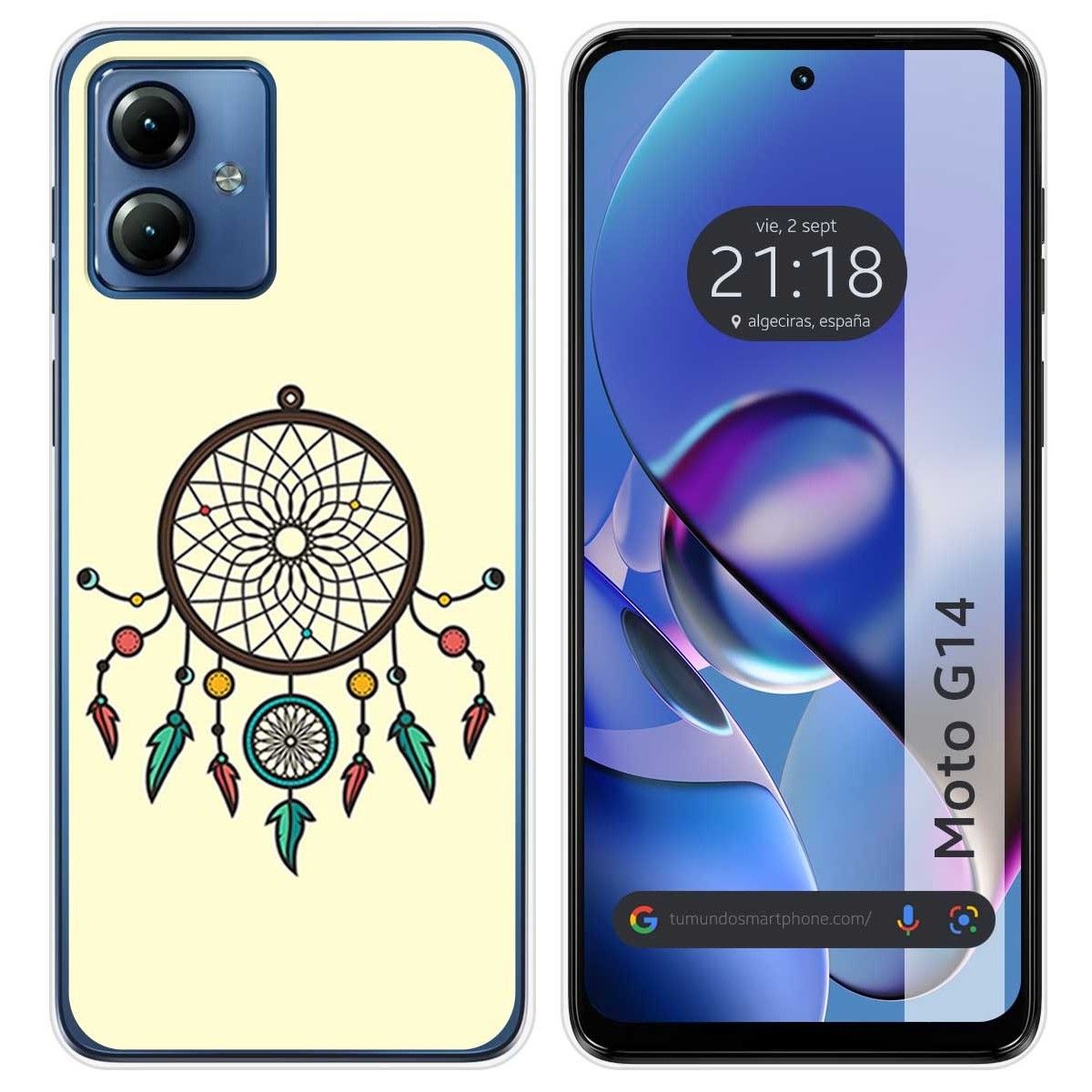 Funda Silicona para Motorola Moto G14 diseño Atrapasueños Dibujos