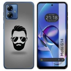 Funda Silicona para Motorola Moto G14 diseño Barba Dibujos