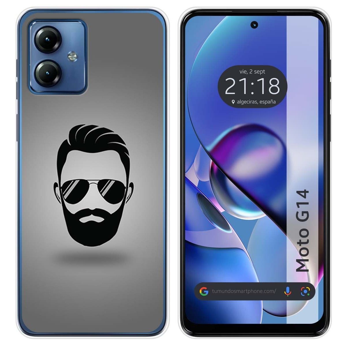 Funda Silicona para Motorola Moto G14 diseño Barba Dibujos