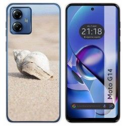 Funda Silicona para Motorola Moto G14 diseño Concha Dibujos
