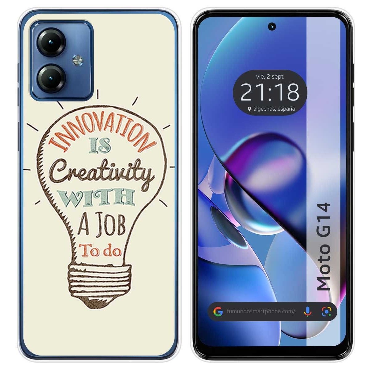 Funda Silicona para Motorola Moto G14 diseño Creativity Dibujos