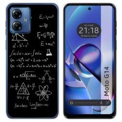 Funda Silicona para Motorola Moto G14 diseño Formulas Dibujos