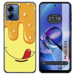 Funda Silicona para Motorola Moto G14 diseño Helado Vainilla Dibujos