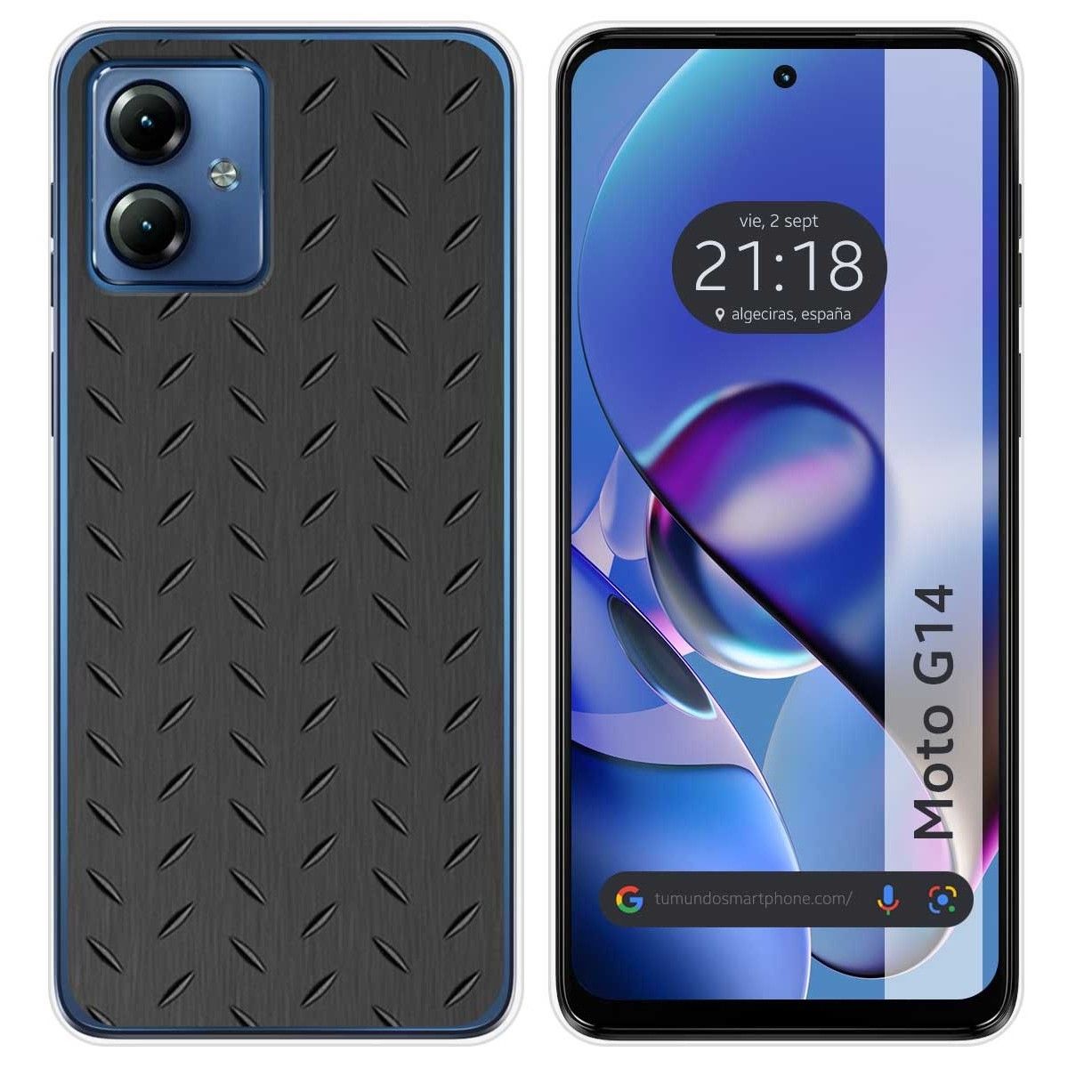 Funda Silicona para Motorola Moto G14 diseño Metal Dibujos