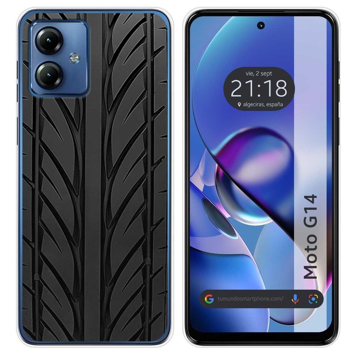 Funda Silicona para Motorola Moto G14 diseño Neumatico Dibujos