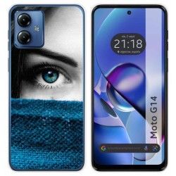 Funda Silicona para Motorola Moto G14 diseño Ojo Dibujos