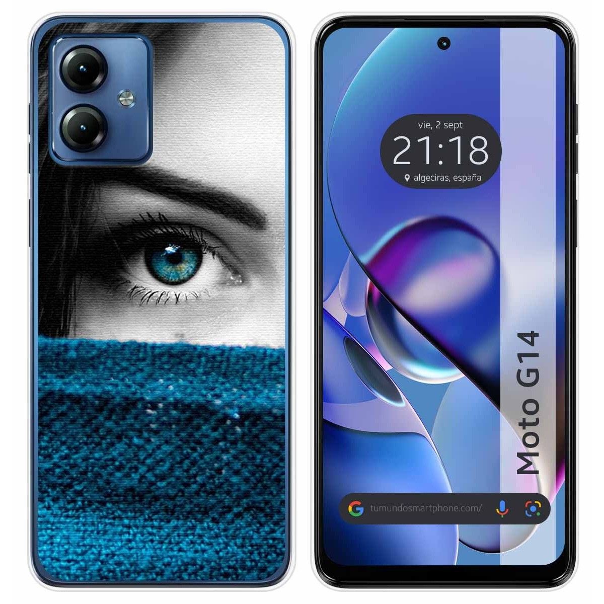 Funda Silicona para Motorola Moto G14 diseño Ojo Dibujos