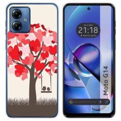 Funda Silicona para Motorola Moto G14 diseño Pajaritos Dibujos