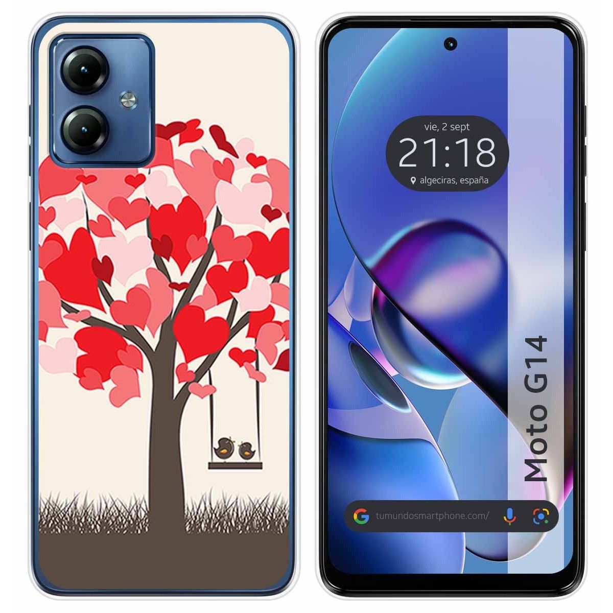 Funda Silicona para Motorola Moto G14 diseño Pajaritos Dibujos