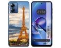Funda Silicona para Motorola Moto G14 diseño Paris Dibujos