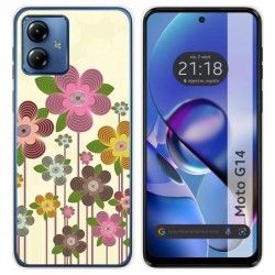 Funda Silicona para Motorola Moto G14 diseño Primavera En Flor Dibujos