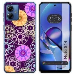 Funda Silicona para Motorola Moto G14 diseño Radial Dibujos