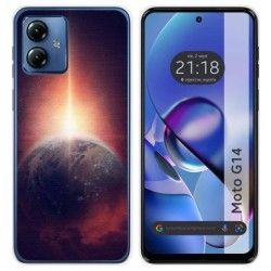 Funda Silicona para Motorola Moto G14 diseño Tierra Dibujos