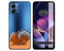 Funda Silicona Transparente para Motorola Moto G54 5G diseño Bufalo Dibujos