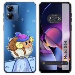 Funda Silicona Transparente para Motorola Moto G54 5G diseño Cabra Dibujos