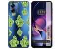 Funda Silicona Transparente para Motorola Moto G54 5G diseño Cactus Dibujos