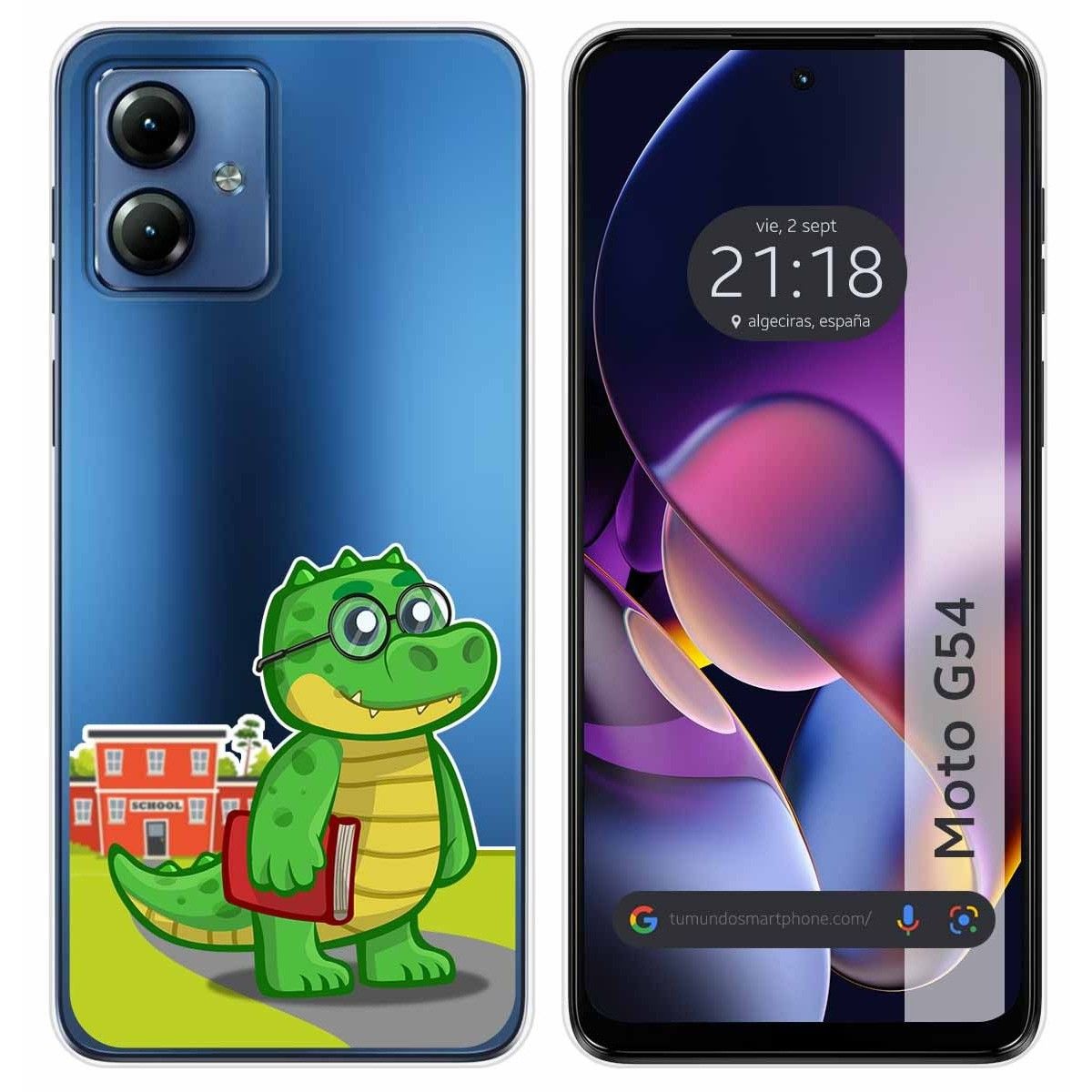 Funda Silicona Transparente para Motorola Moto G54 5G diseño Coco Dibujos