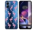 Funda Silicona Transparente para Motorola Moto G54 5G diseño Flamenco Dibujos