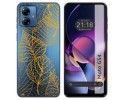 Funda Silicona Transparente para Motorola Moto G54 5G diseño Hojas Dibujos