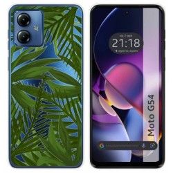 Funda Silicona Transparente para Motorola Moto G54 5G diseño Jungla Dibujos